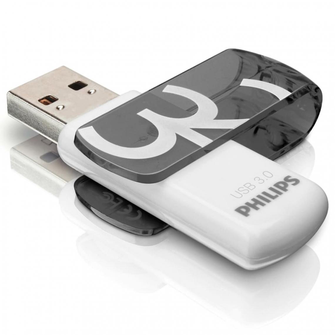 Philips - Philips Clés USB 3.0 Vivid 32 Go 2 pcs Blanc et gris - Hub