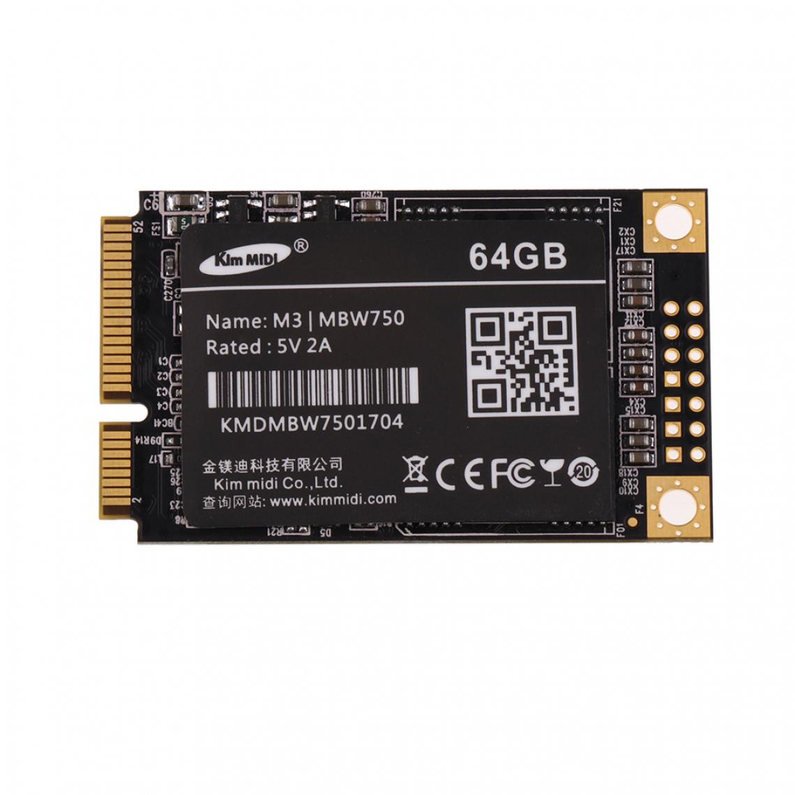 marque generique - 64GB 1.8'' mSATA SSD Disque Dur Pièce Interne Grande Vitesse pour Ordinateur Portable - Disque Dur interne