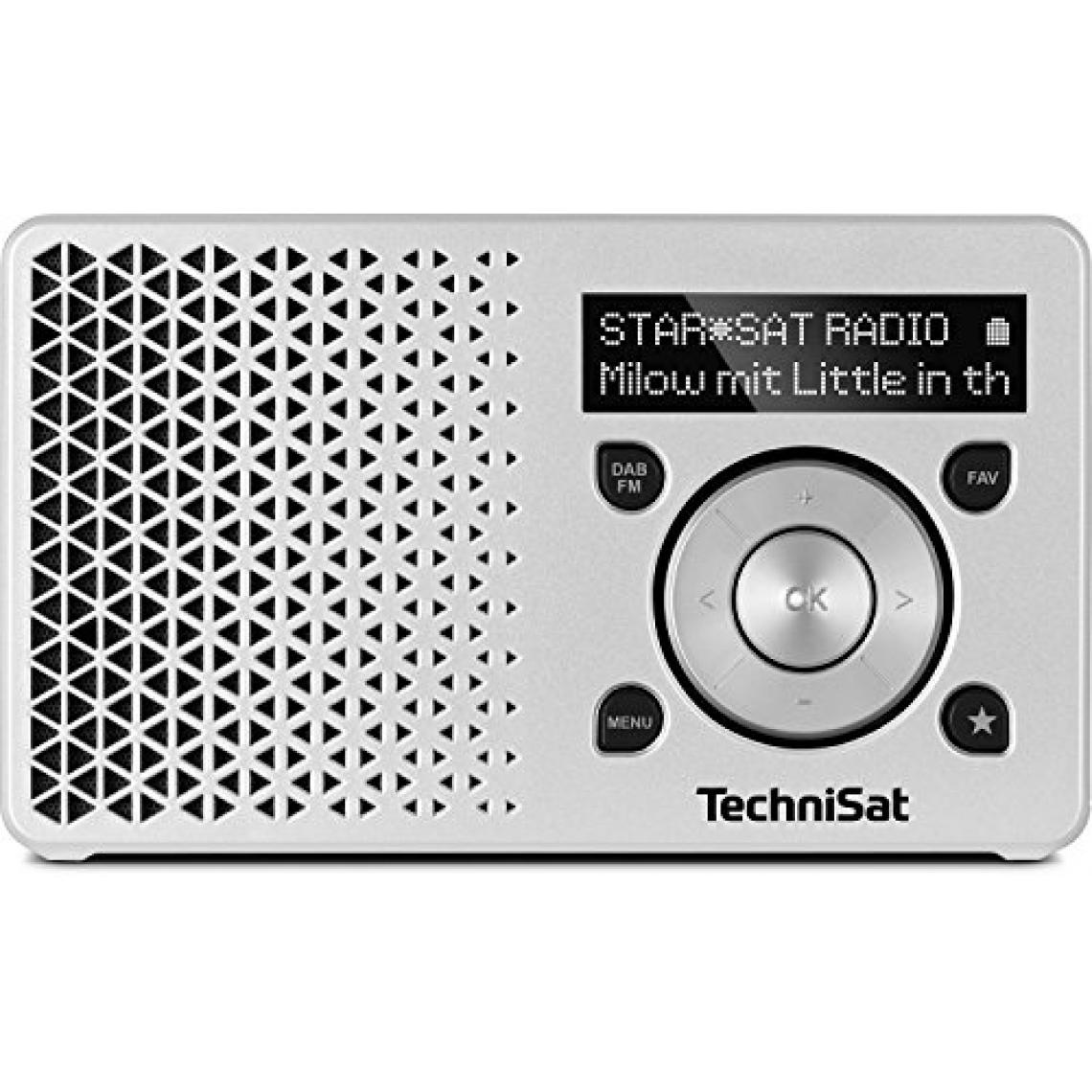 Technisat - TechniSat Digit Radio 1/Digital Radio fabriqué en Allemagne (Petit, portable, pour extérieur) avec haut-parleur avec écran OLED, DAB +, radio FM, Favorit mémoire et batterie puissante - Radio