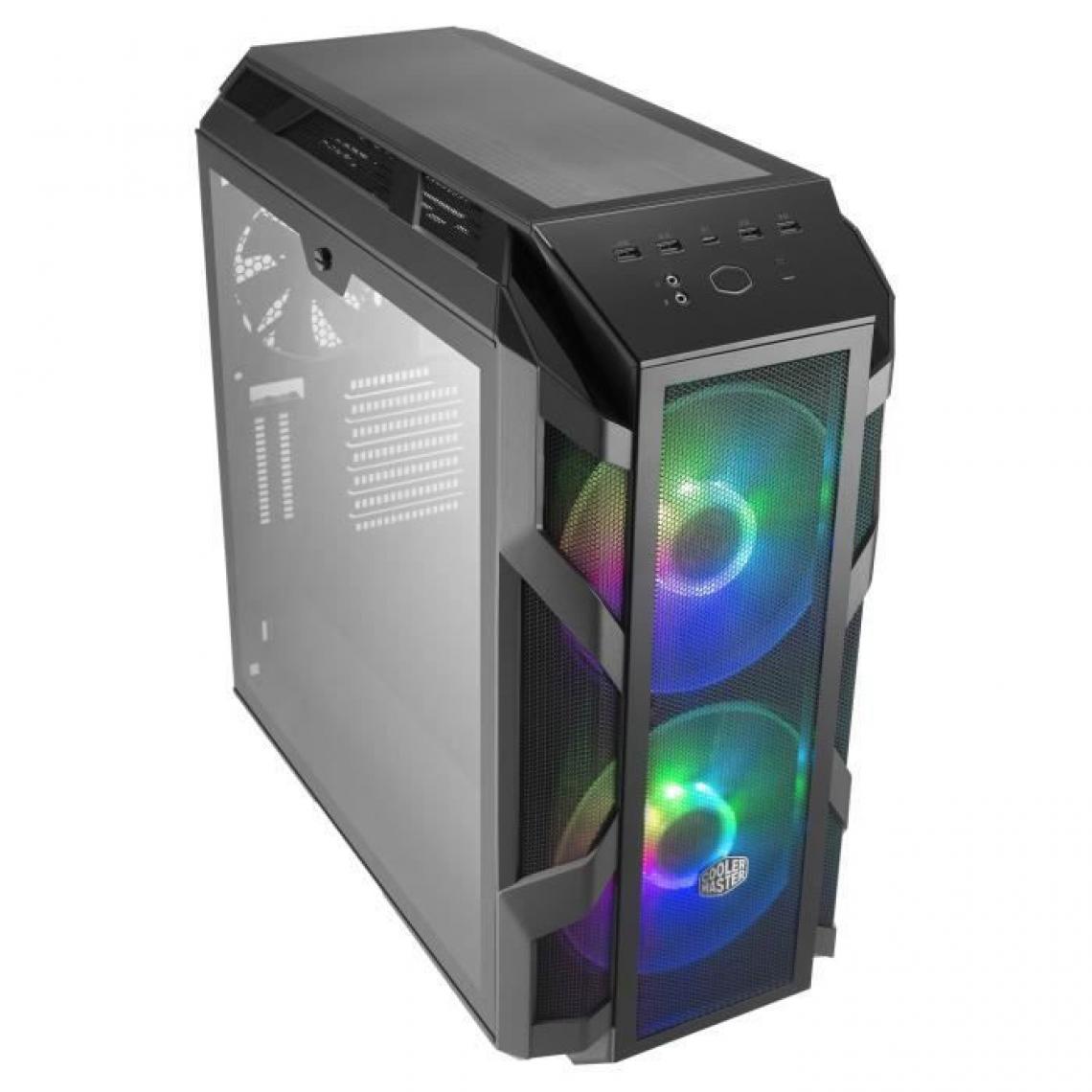 Cooler Master - COOLER MASTER LTD BOITIER PC MasterCase H500M - rétro éclairage RGB - Noir - Verre trempé - Format ATX (MCM-H500M-IHNN-S00) - Boitier PC