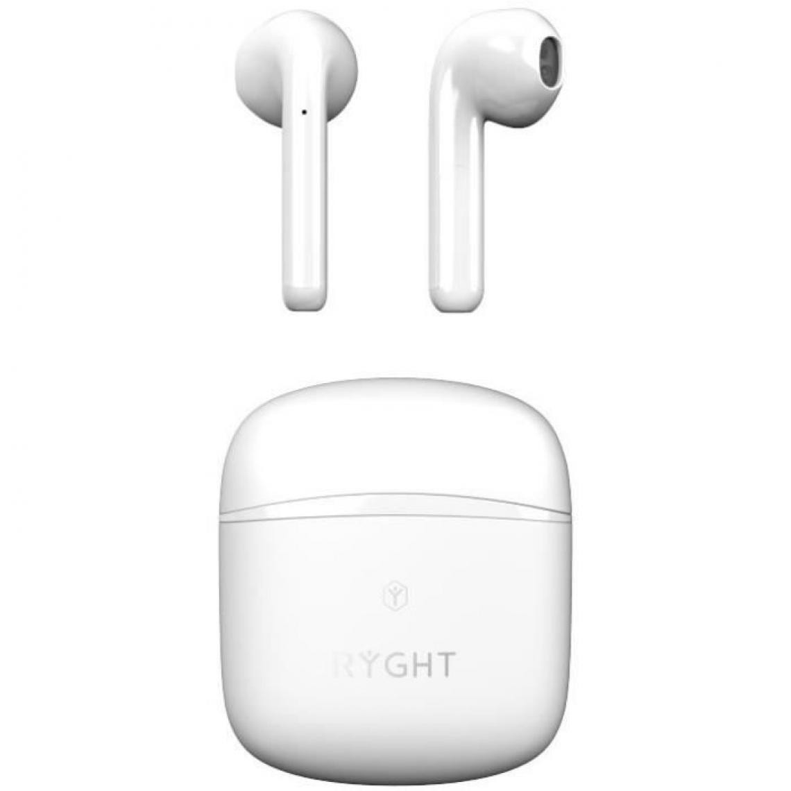 Ryght - RYGHT R480699 WAYS - Ecouteur True Wireless Earbuds - Blanc - Ecouteurs intra-auriculaires