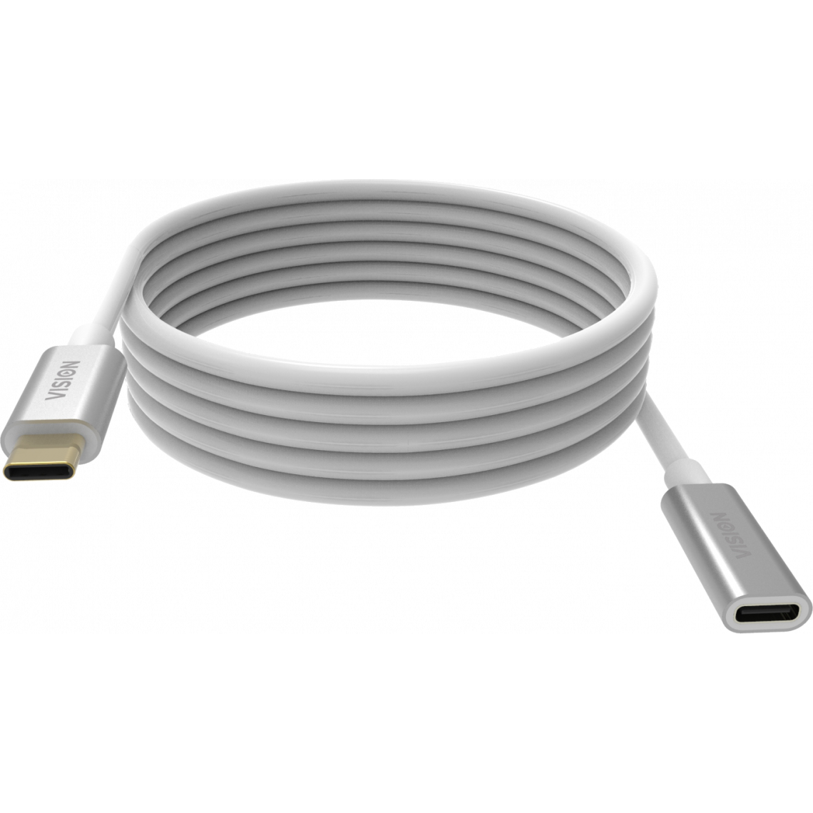 Vision - Vision TC 2MUSBCEXT câble USB 2 m USB 3.2 Gen 2 (3.1 Gen 2) USB C Blanc - Hub