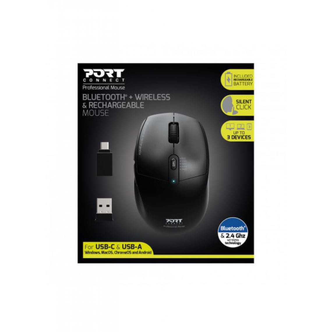 Port Design - Mouse Bluetooth Combo Pro Mouse Bluetooth Combo Pro - Souris