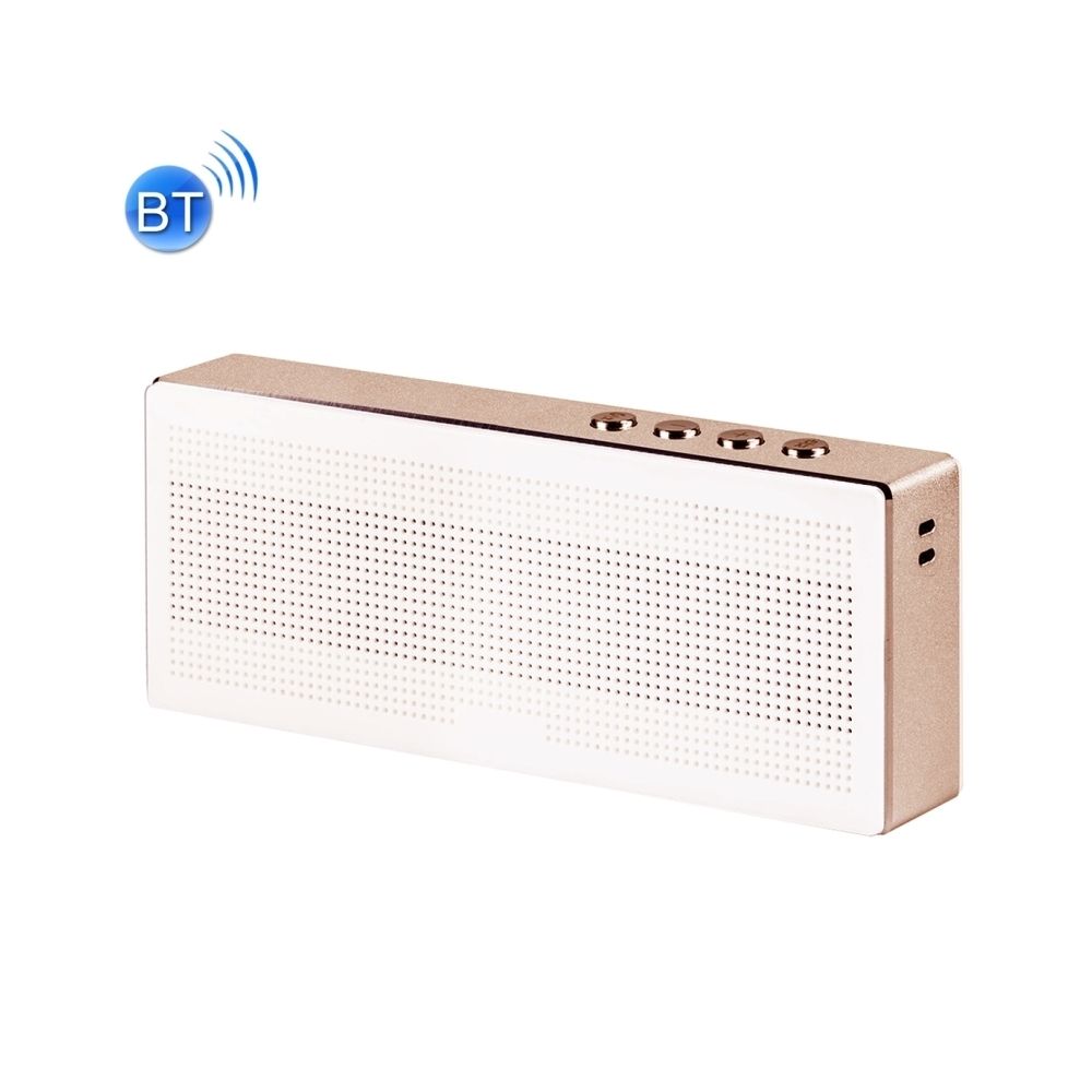 Wewoo - Enceinte Bluetooth d'intérieur or rose Haut-parleur sans fil multifonctionnel de avec la MIC, appuis mains-libres de et ampère Carte TF - Enceintes Hifi