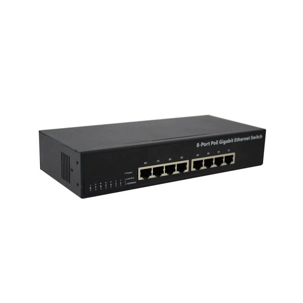 marque generique - 8 ports Gigabit 10 / 100M / 1000M Ethernet Switch Support PoE / OEM Ethernet Switch (1008GP) - Modem / Routeur / Points d'accès