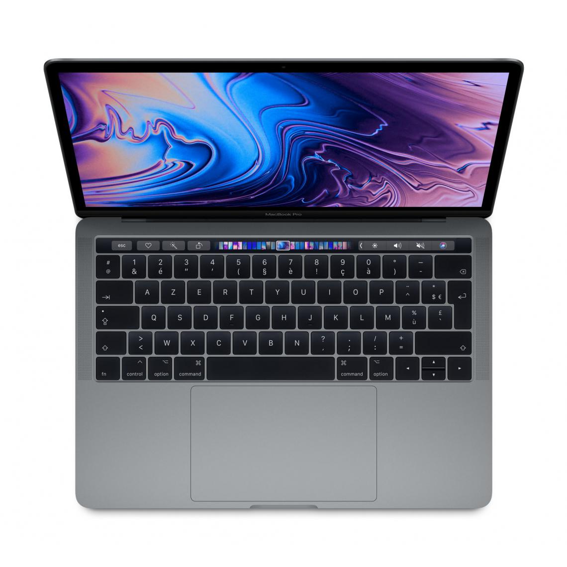 Apple - MacBook Pro Touch Bar 15.4'' i7 2.8 Ghz 16Go 256Go SSD 2017 Gris Sidéral - MacBook