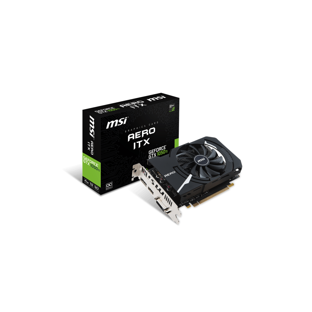 Msi - MSI-GeForce-GTX-1050-TI-AERO-ITX-4G-OCV1 - Carte Graphique NVIDIA
