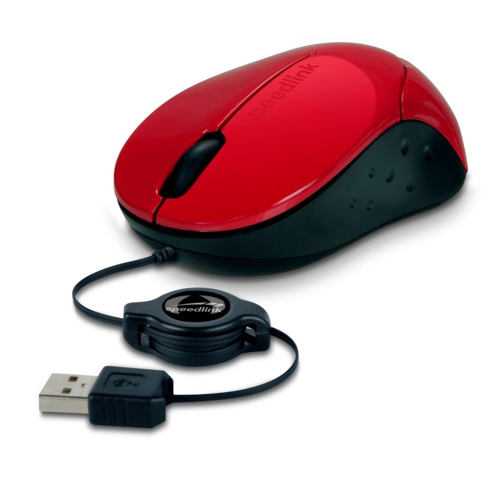 Speedlink - Beenie Mobile Mouse Rouge - Filaire - Souris