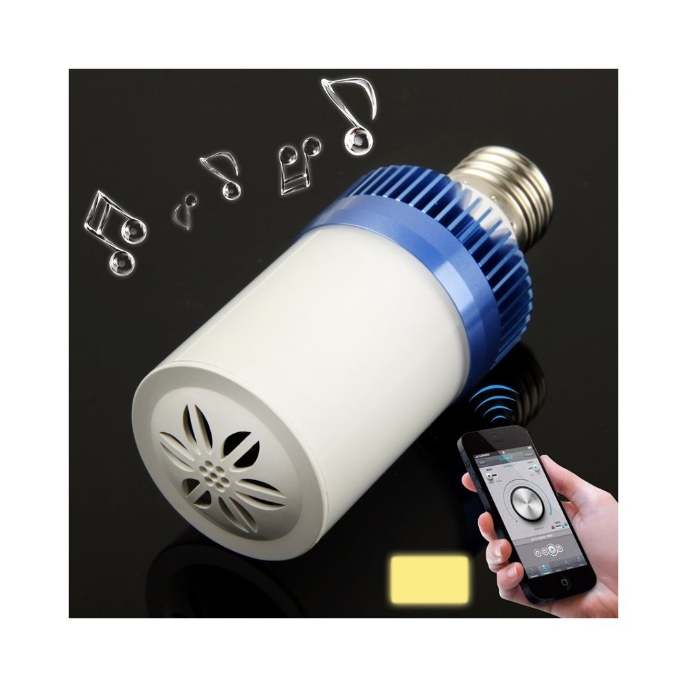 Wewoo - Enceinte Bluetooth d'intérieur blanc et bleu 4.5W Chaud 24 LED Haut-Parleur / Lampes Économie D'énergie - Enceintes Hifi