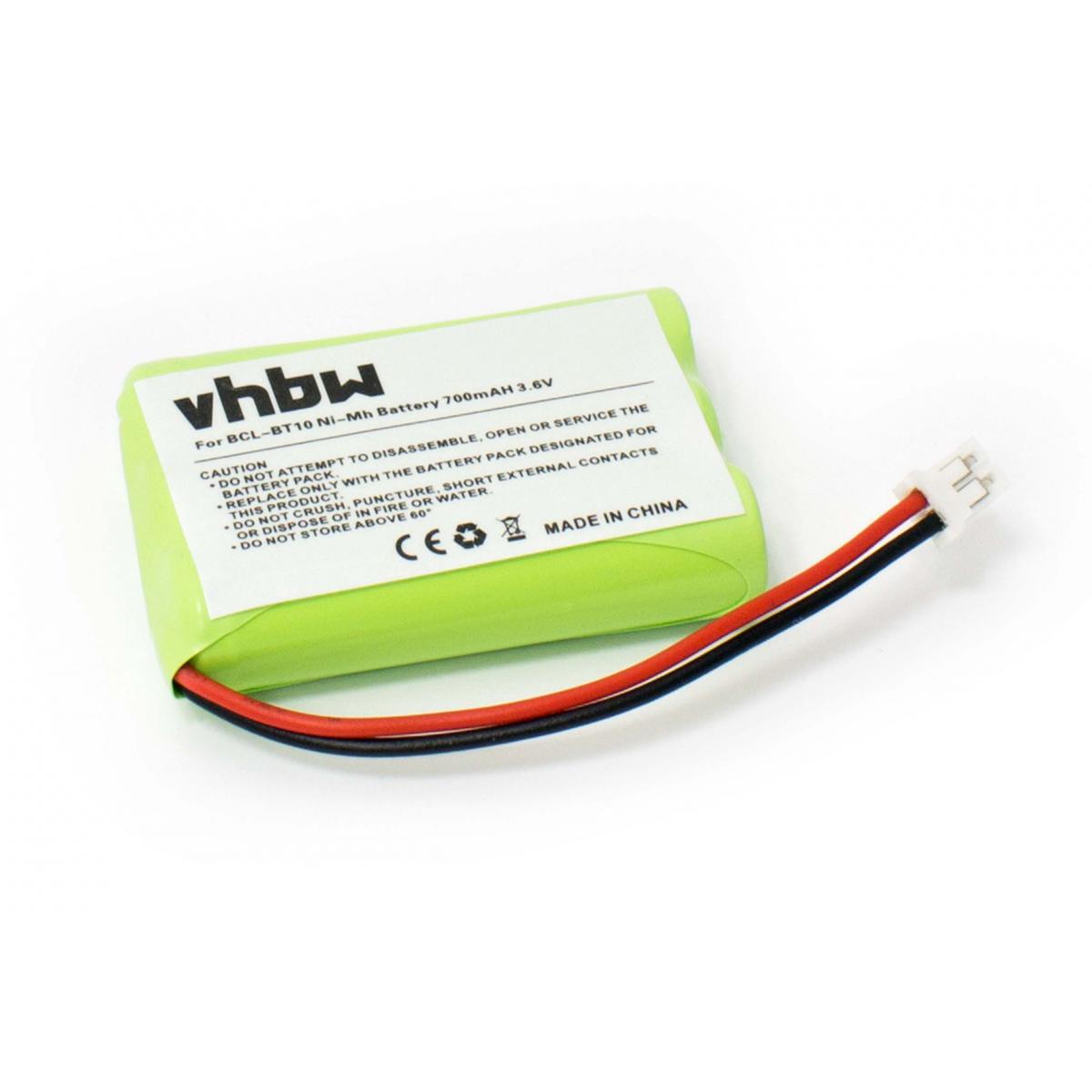 Vhbw - vhbw batterie remplacement pour Brother BCL-BT10, BCL-BT, BCLB-T20 pour imprimante photocopieur scanner imprimante à étiquette (700mAh, 3,6V, NiMH) - Imprimante Jet d'encre