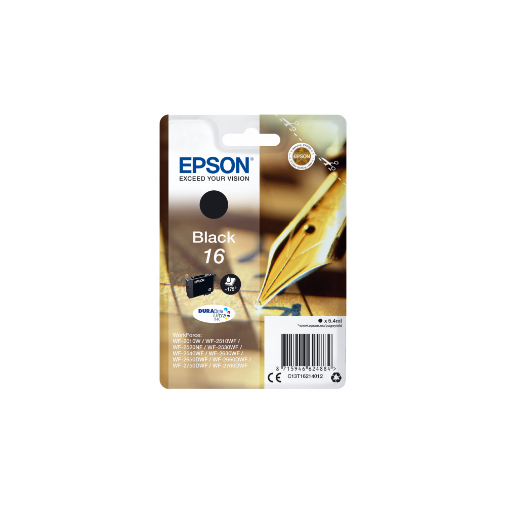 Epson - Cartouche Stylo à plume - Encre Durabrite Noir - Cartouche d'encre