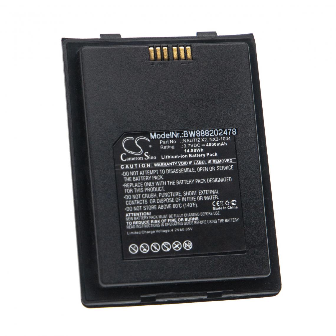 Vhbw - vhbw Batterie compatible avec Handheld Nautiz X2 ordinateur handheld (4000mAh, 3,7V, Li-ion) - Caméras Sportives