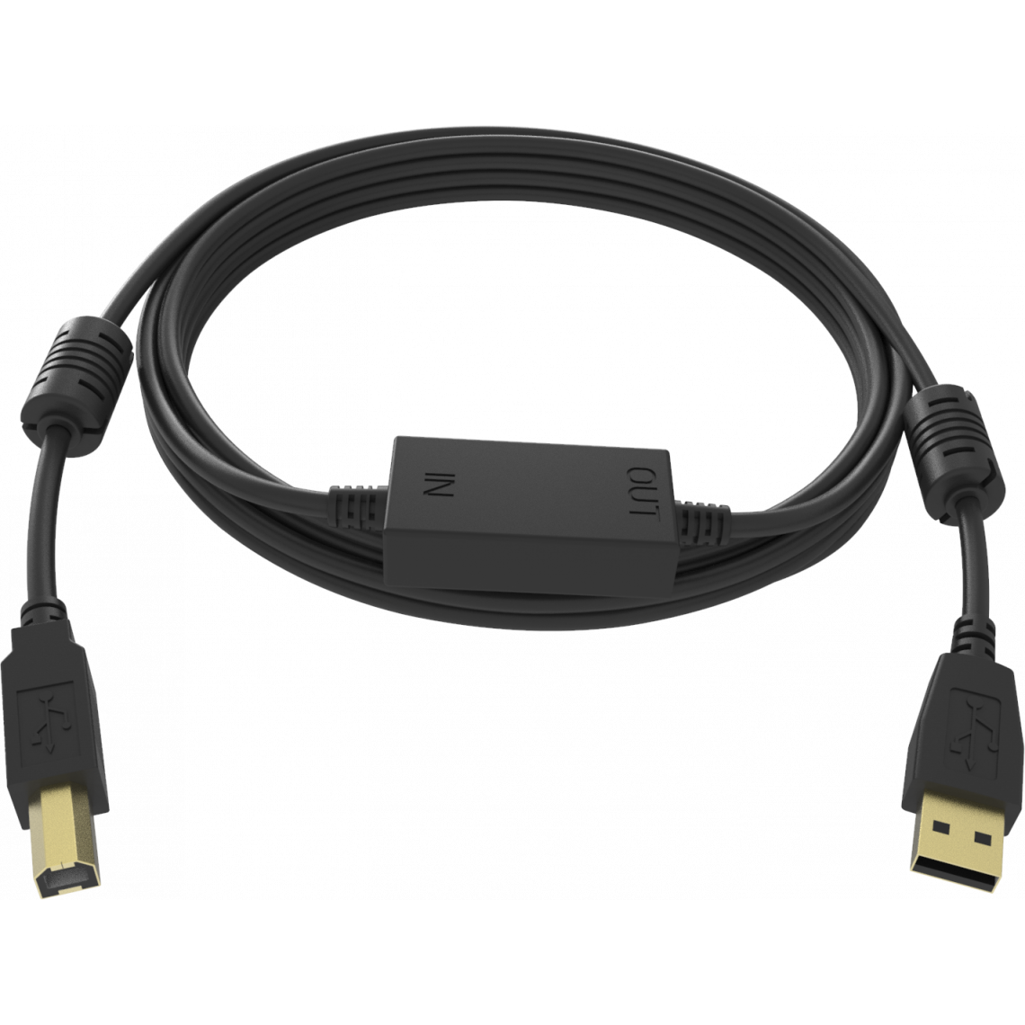 Vision - Vision TC 15MUSB+/BL câble USB 15 m USB 2.0 USB A USB B Noir - Hub