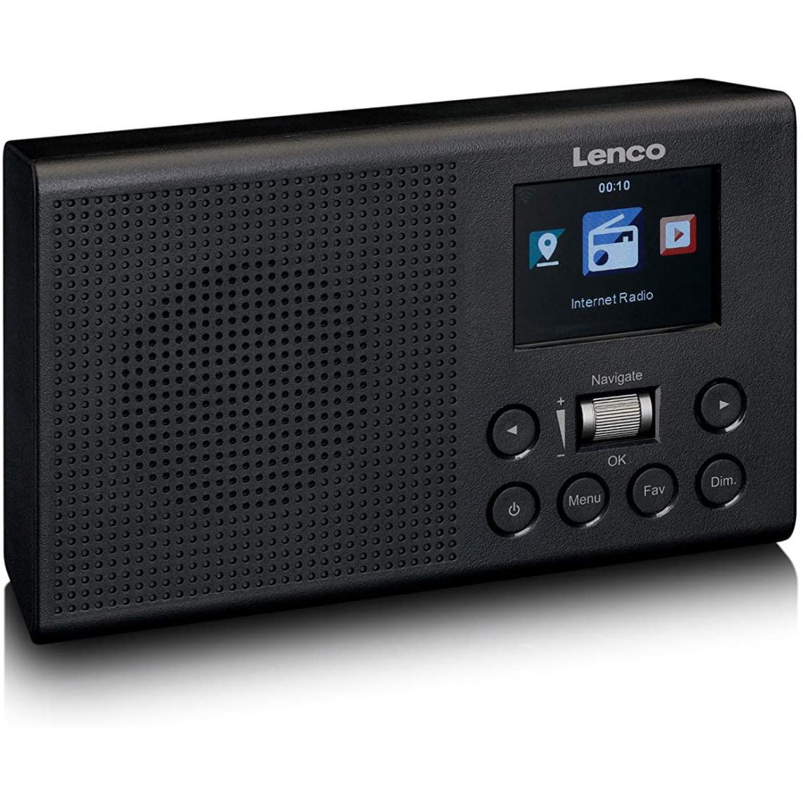 Lenco - radio Internet Portable Dab+ FM wifi RMS 2W noir - Radio