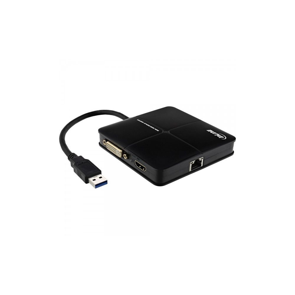 Alpexe - Carte graphique USB InLine® USB 3.0 vers DVI + Dual Head HDMI + Réseau Gigabit max. 2048x1152 - Accessoires Carte Graphique