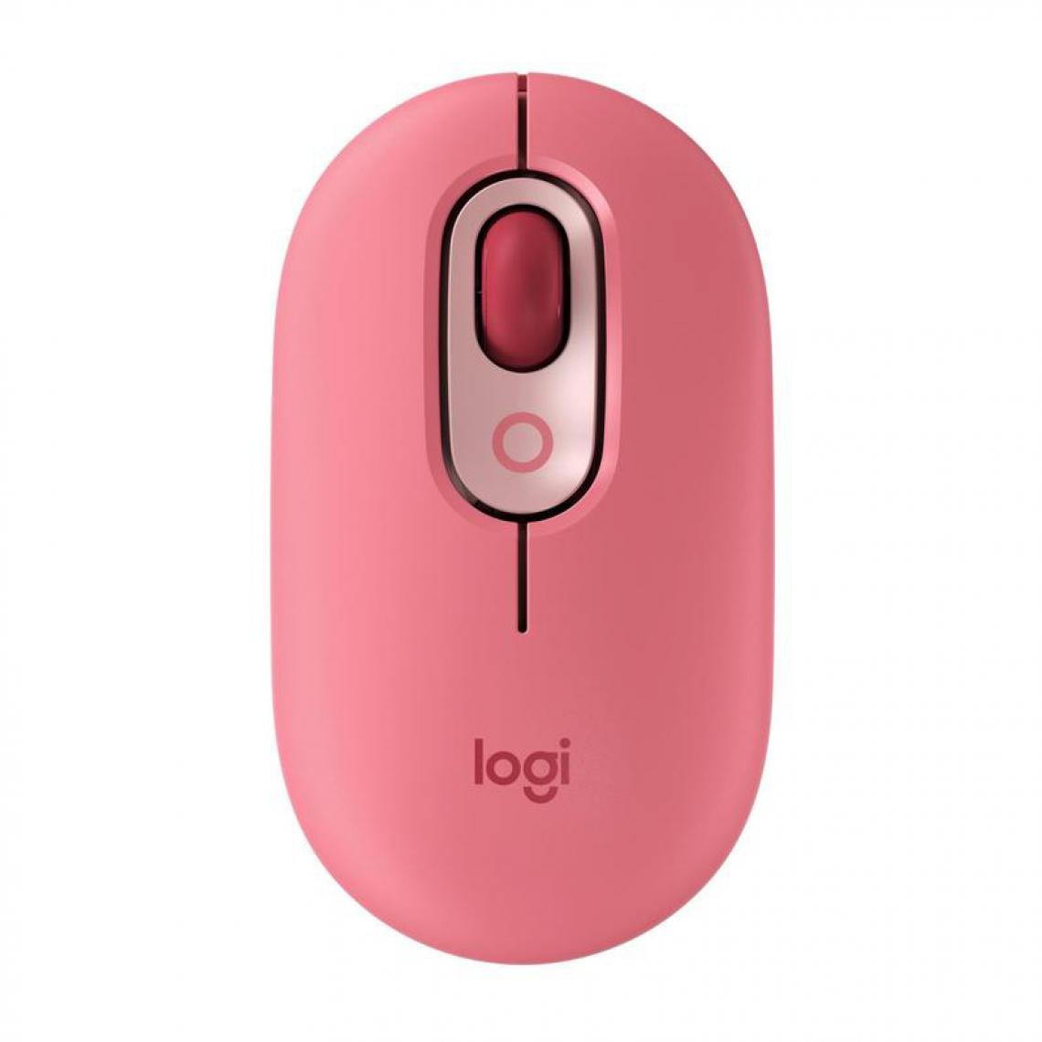 Logitech - LOGI POP Mouse emoji HeartBreaker Rose POP Mouse with emoji - Souris