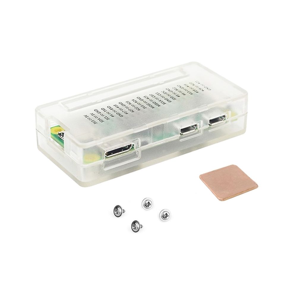 Wewoo - Pour Raspberry Pi Zero W Transparent / Zero LandaTianrui LDTR-PJ012 ABS Étui de protection avec dissipateur de chaleur - Processeur INTEL