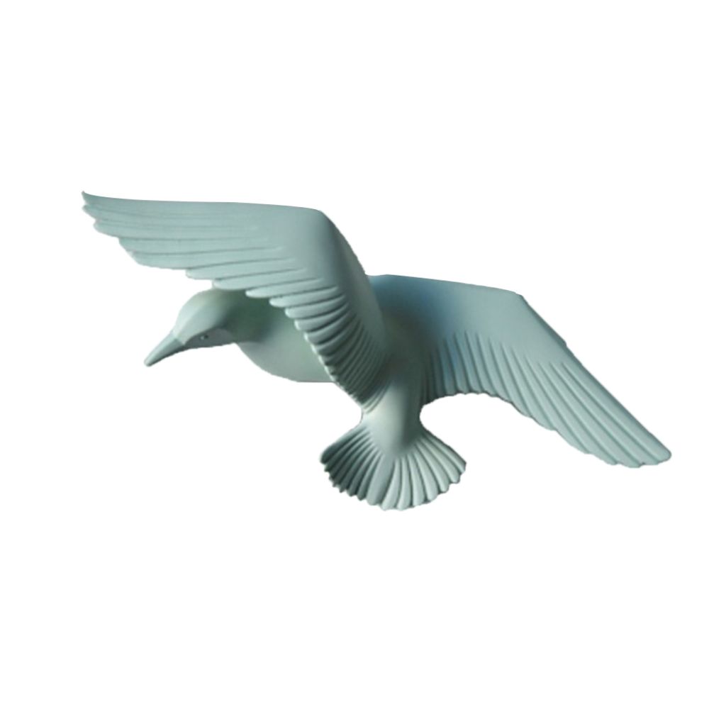 marque generique - Résine 3D Main Volant Mouette Oiseau Artisanat Murale Décoration Suspendue Vert E - Objets déco
