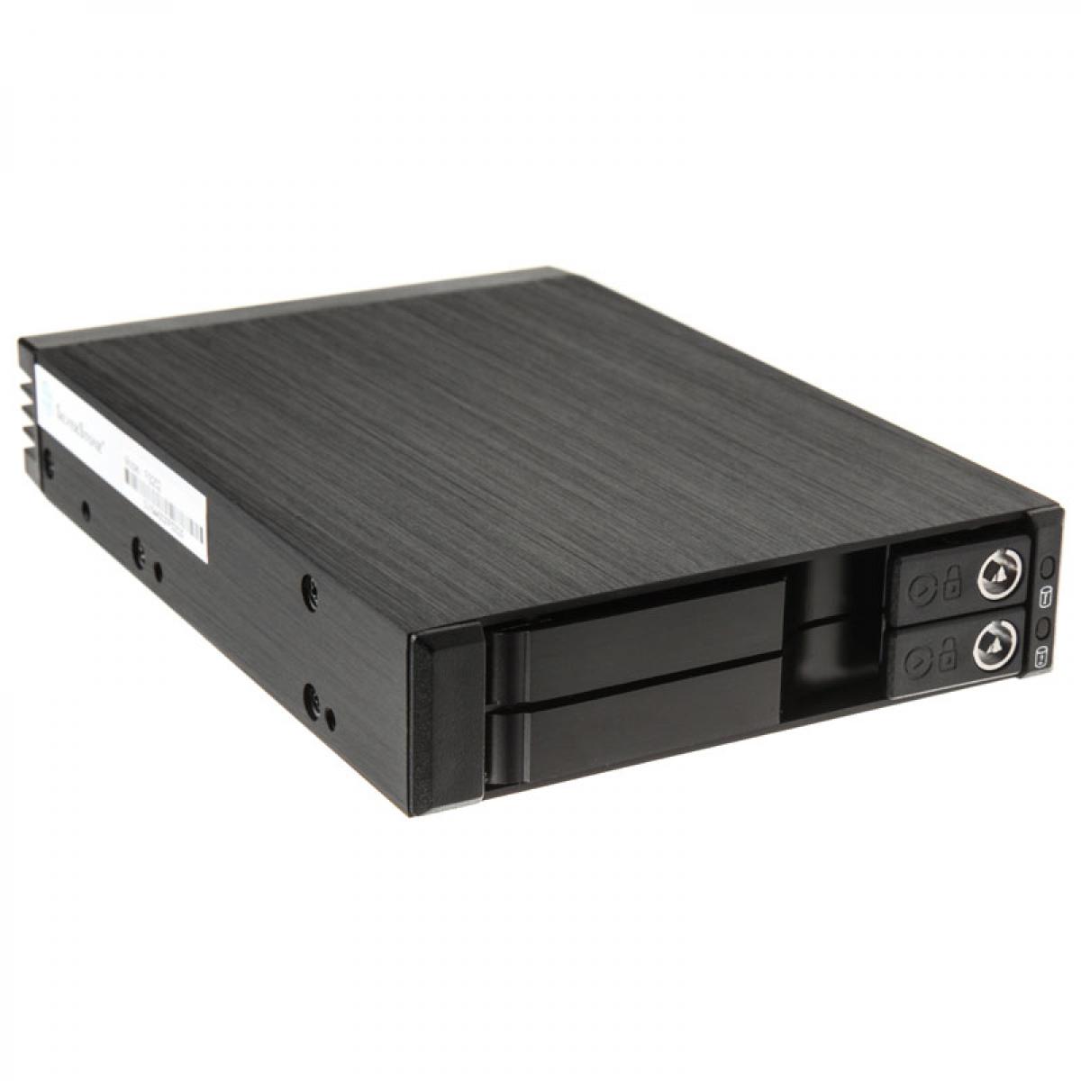 Silverstone - SILVERSTONE SST-FS202B 3,5'' Hot-Swap pour HDD/SSD 2x 2,5'' - Rack amovible