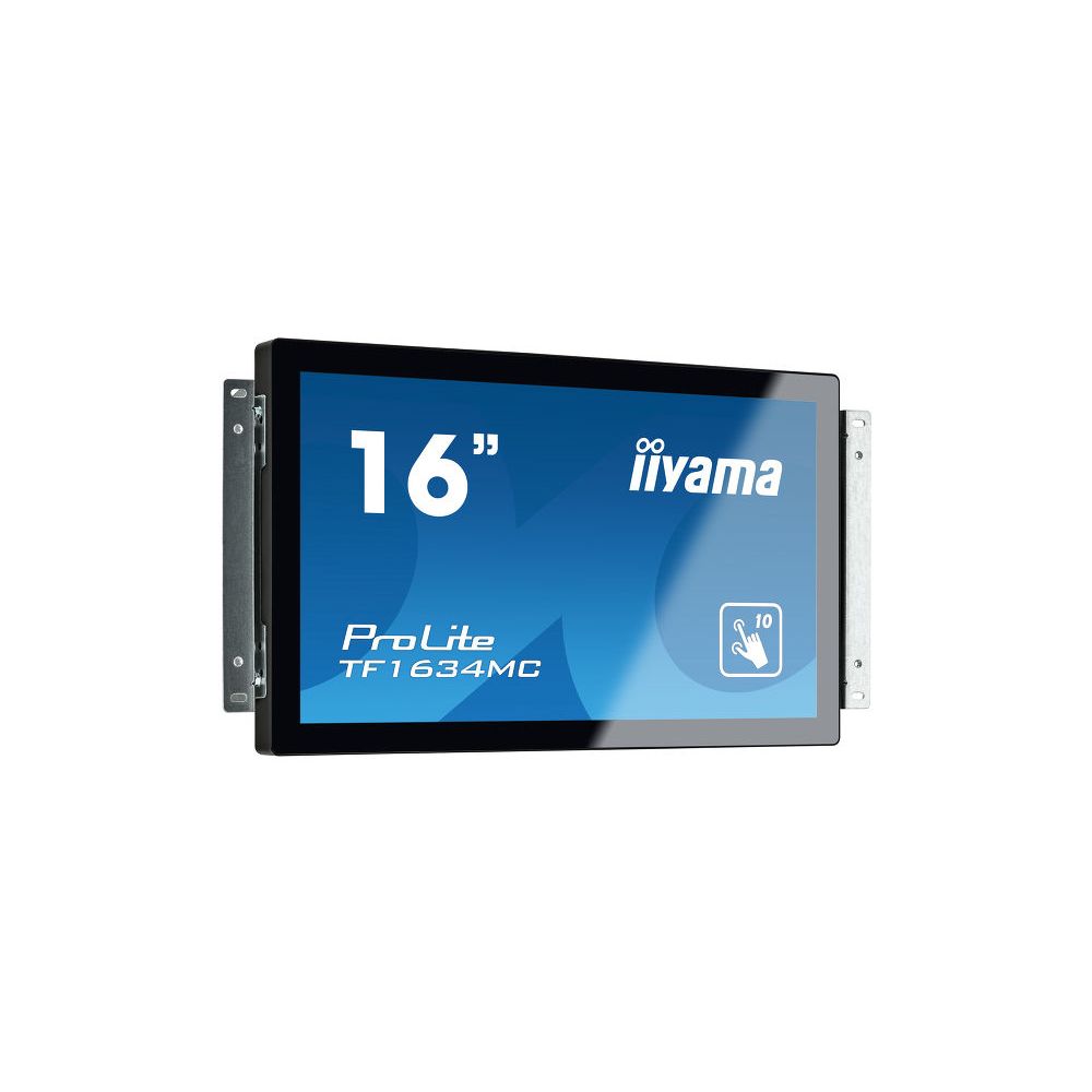 Iiyama - iiyama ProLite TF1634MC-B6X moniteur à écran tactile 39,6 cm (15.6"") 1366 x 768 pixels Noir Plusieurs pressions - Moniteur PC