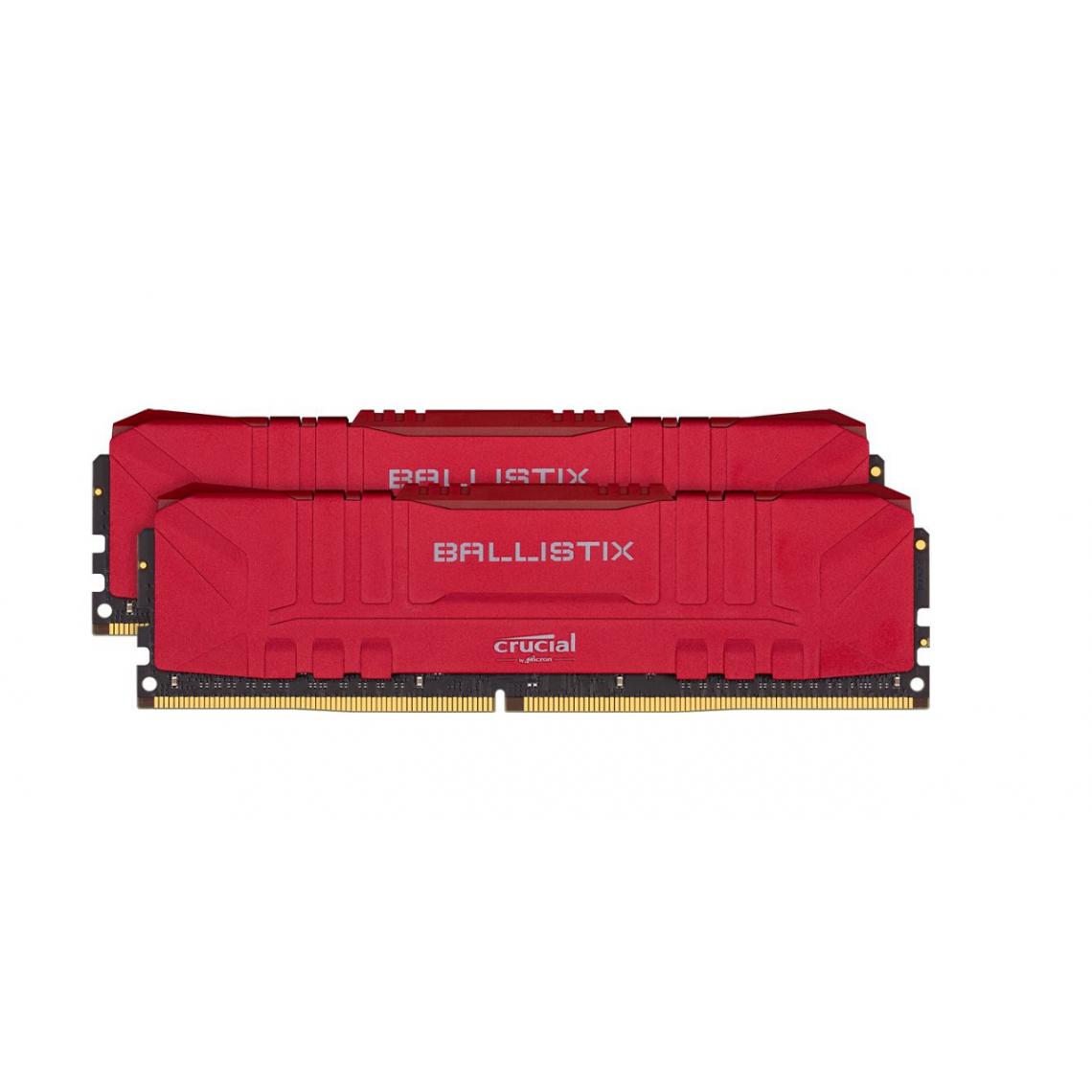 Ballistix - Ballistix Red 16 Go (2 x 8 Go) DDR4 2666 MHz CL16 - RAM PC Fixe