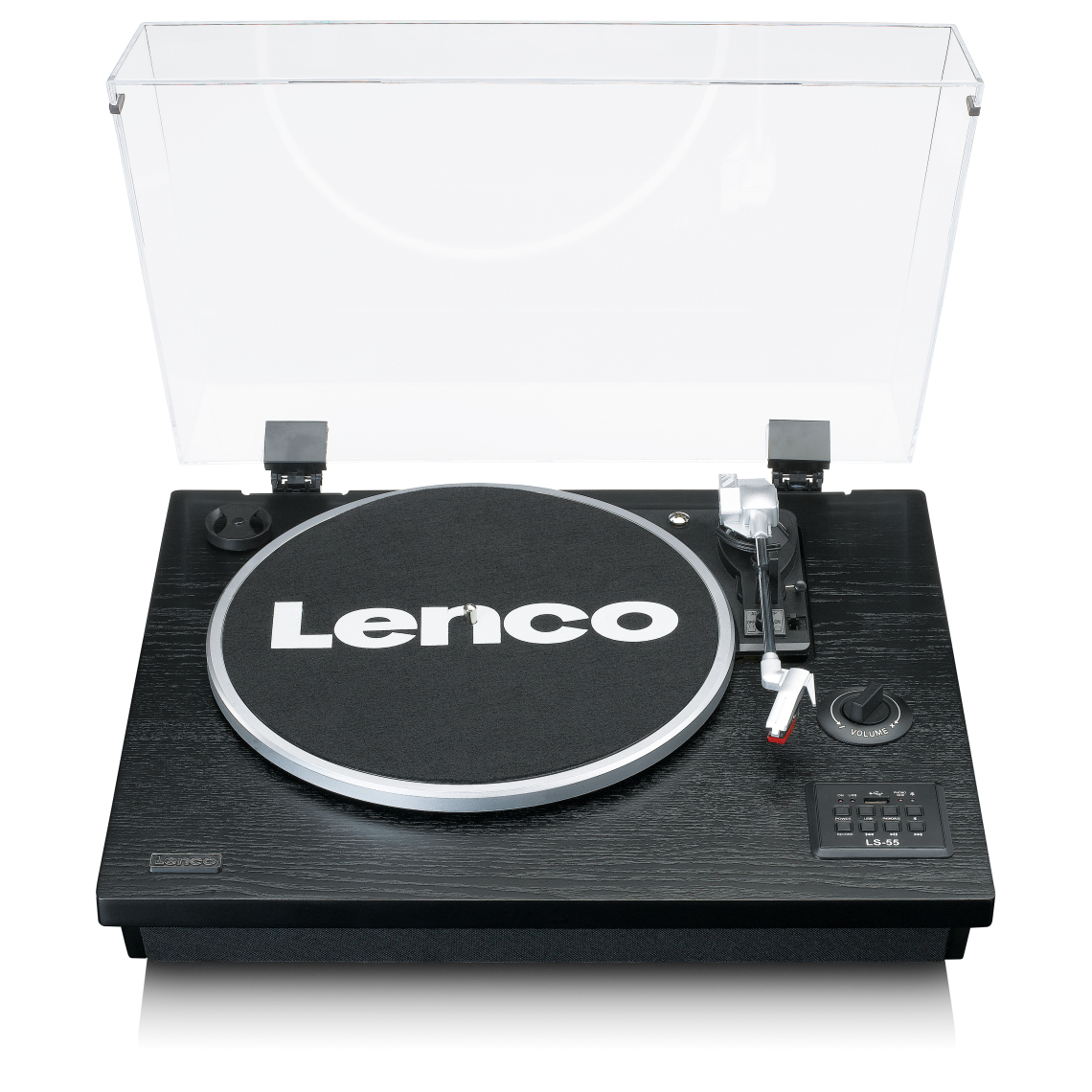 Lenco - Platine vinyle avec BT, USB, MP3, haut-parleurs LS-55BK Noir - Platine