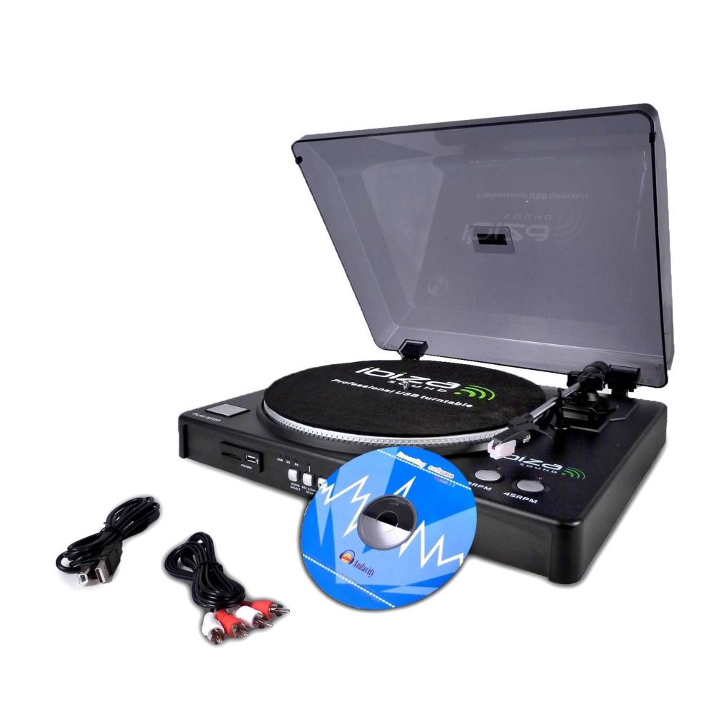 Ibiza Sound - Platine Disques USB/SD - Fonction enregistrement - Ibiza Sound LP300 - Platine