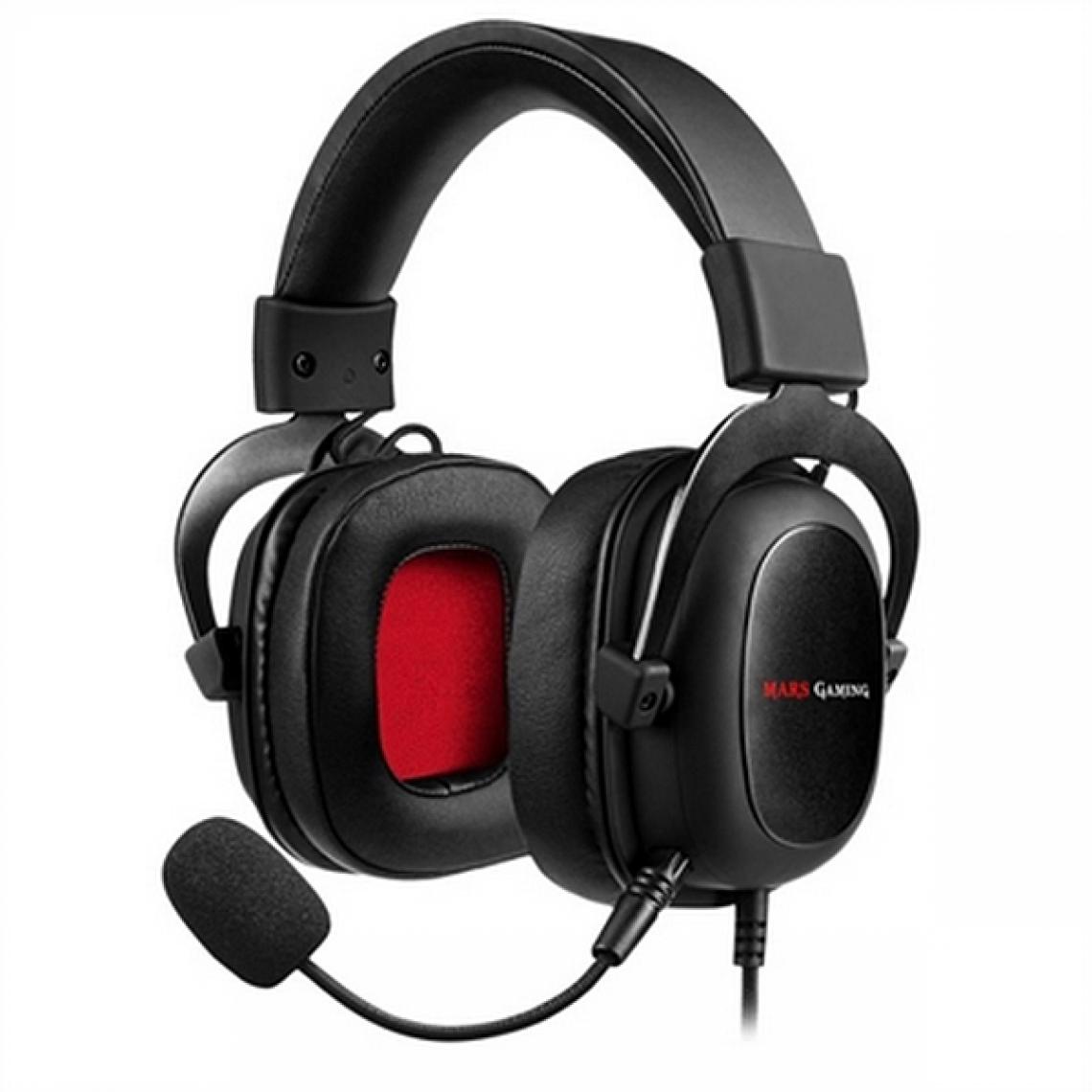 Mars Gaming - Casques avec Micro Gaming Mars Gaming MH5 (3.5 mm) Noir - Micro-Casque