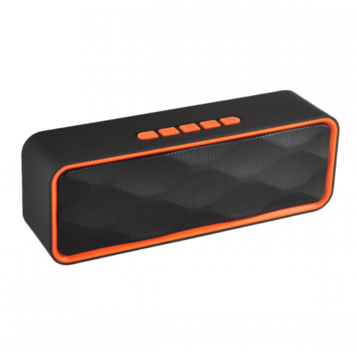 Chrono - Haut-parleurs Bluetooth sans fil, haut-parleurs stéréo portables V4.6 avec double pilote et haut-parleur intégrés, audio HD et radio FM(Orange) - Enceintes Hifi