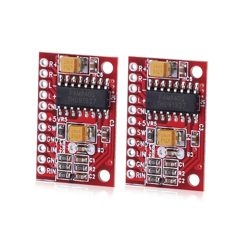 Wewoo - Composant Arduino rouge 2 PCS LandaTianrui LDTR-WG0126 3W Amplificateur Conseil Audio - Accessoires alimentation