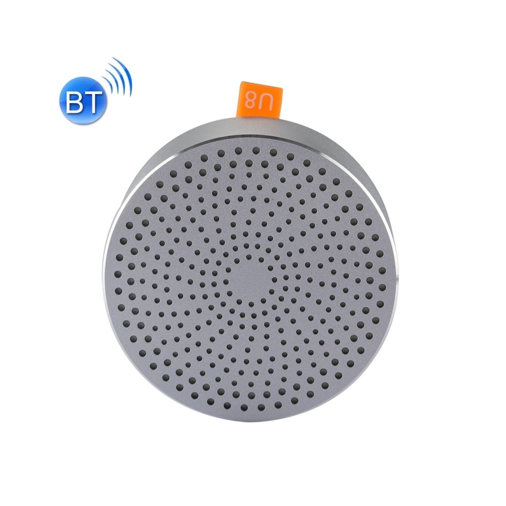 Wewoo - Mini enceinte Bluetooth argent Haut-parleur sans fil résistant aux éclaboussures de musique portable sans fil, intégré, Appels mains-libres de et Super Bass & Audio stéréo, Distance: 10m - Enceintes Hifi