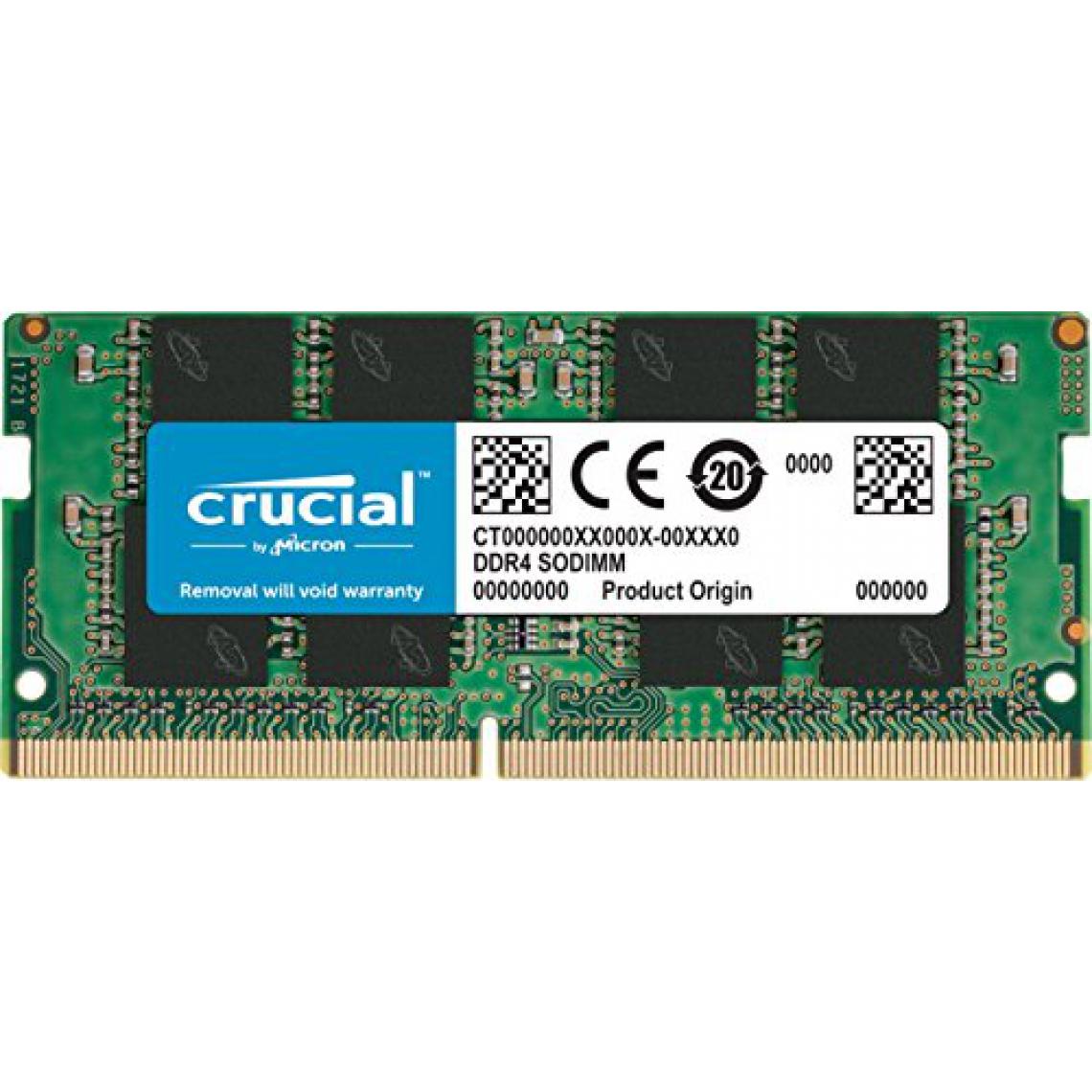 Crucial - SO-DIMM DDR4 16 Go 3200 MHz CL22 - RAM PC Fixe