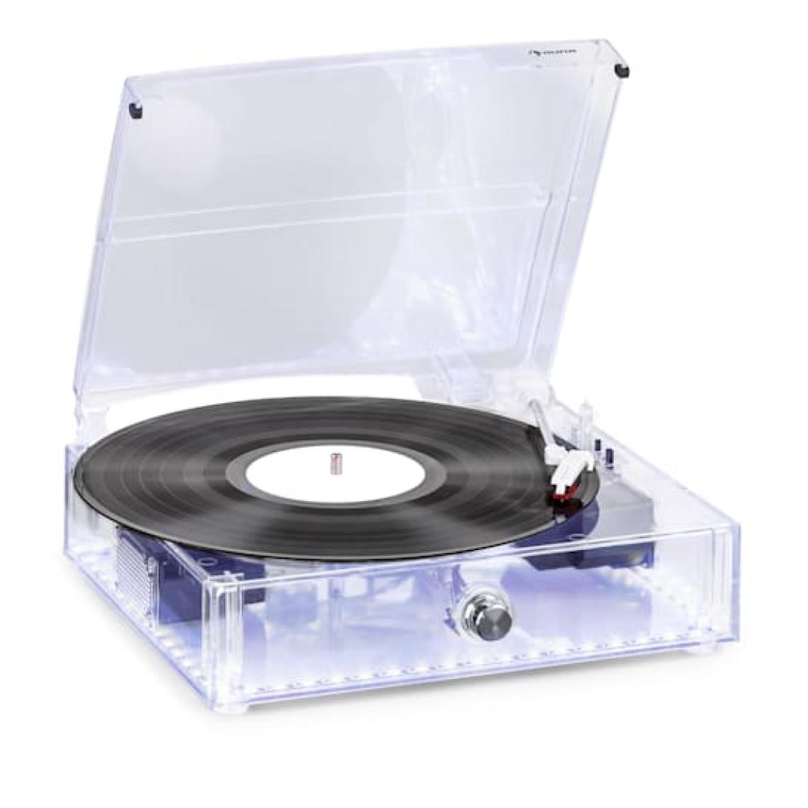 Auna - Platine vinyle - ClearTech - 33/45/78 tr/min - enceinte stéréo - Bluetooth - Platine