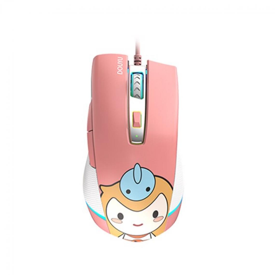 Universal - Souris gaming câblée 16000dpi Gaming/Office Double Mode Mouse Ordinateur portable Ordinateur de bureau Accessoires Mouse (rose) - Souris