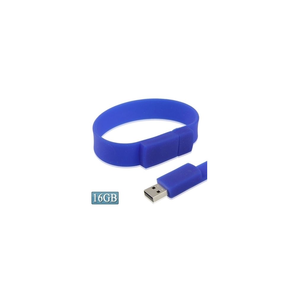 Wewoo - Clé USB bleu foncé Disque Flash USB 2.0 Bracelets Silicon 16 Go - Clés USB