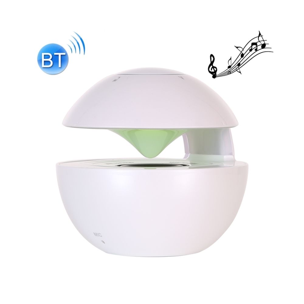 Wewoo - Mini enceinte Bluetooth haut-parleur sans fil avec éclairage respiratoire, Prise en charge mains libres / Carte TF / AUX (Blanc) - Enceintes Hifi