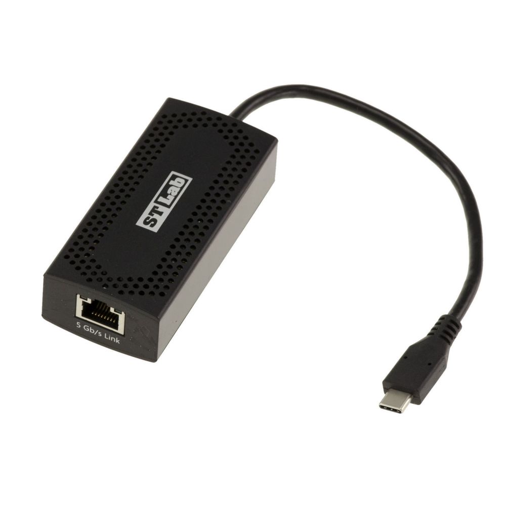 Kalea-Informatique - Cordon USB 3.1 Type C vers GIGABIT ETHERNET 100 1000 2500 5000 MB - Chipset AQUANTIA AQTION - USB3.1 SUPERSPEED+ 10G - Alimentation modulaire