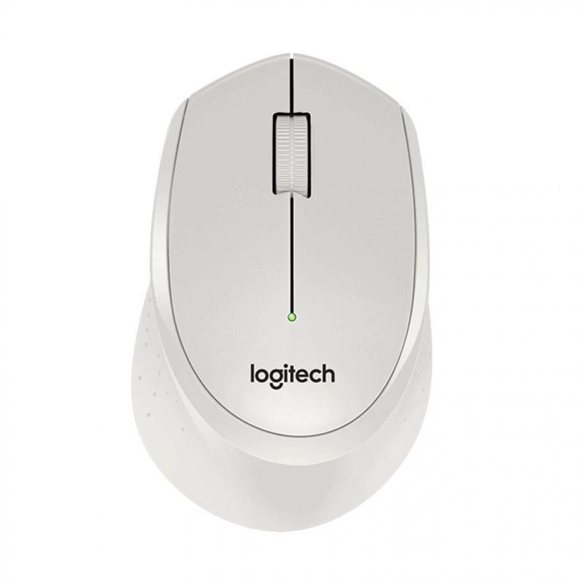 Generic - Souris optique  Logitech M330 sans fil ,silencieuse, 2.4GHz, 1000DPI  pour PC/ordinateur portable  10.5 * 0.7 * 4 cm -  Blanc  - Souris