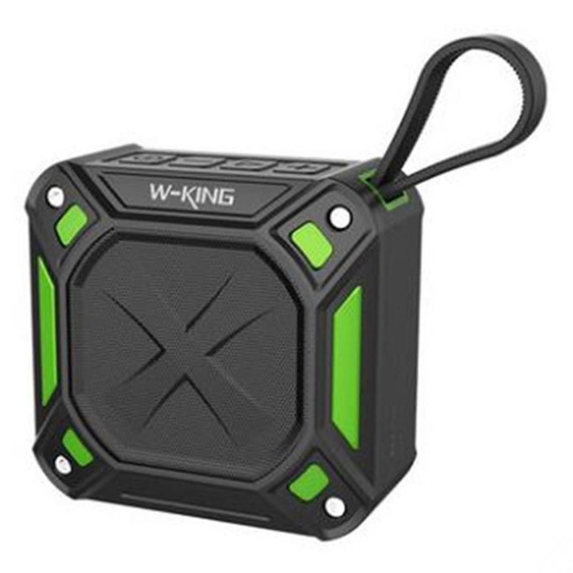Wewoo - Enceinte Bluetooth étanche S6 Portable Haut-Parleur Musique Sans Fil Radio Box Anti-drop Extérieur Vélo Micro SD Noir + vert - Enceintes Hifi