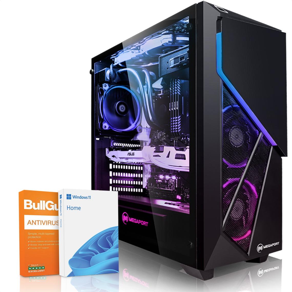 Megaport - High End PC Gamer • Intel Core i7-12700KF • RTX3060 Ti • 1To M.2 SSD • 2To HDD • 16Go 3200 • Windows 11 • WiFi • 701-FR - PC Fixe Gamer