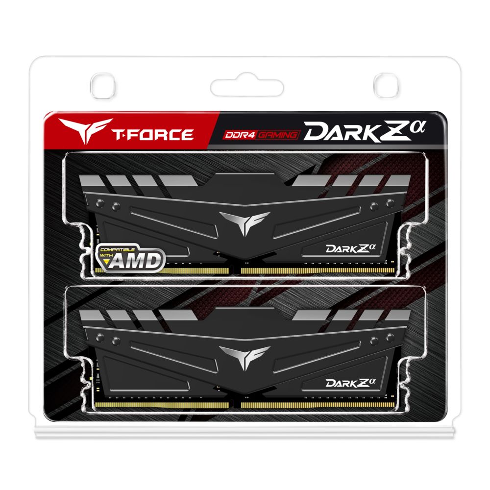 T-Force - Dark Zα - 2 x 8 Go - DDR4 4000 MHz - Noir - RAM PC Fixe