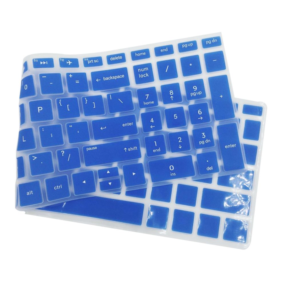 marque generique - clavier de couverture en silicone pour ordinateur portable hp bleu 15.6''bf - Accessoires Clavier Ordinateur