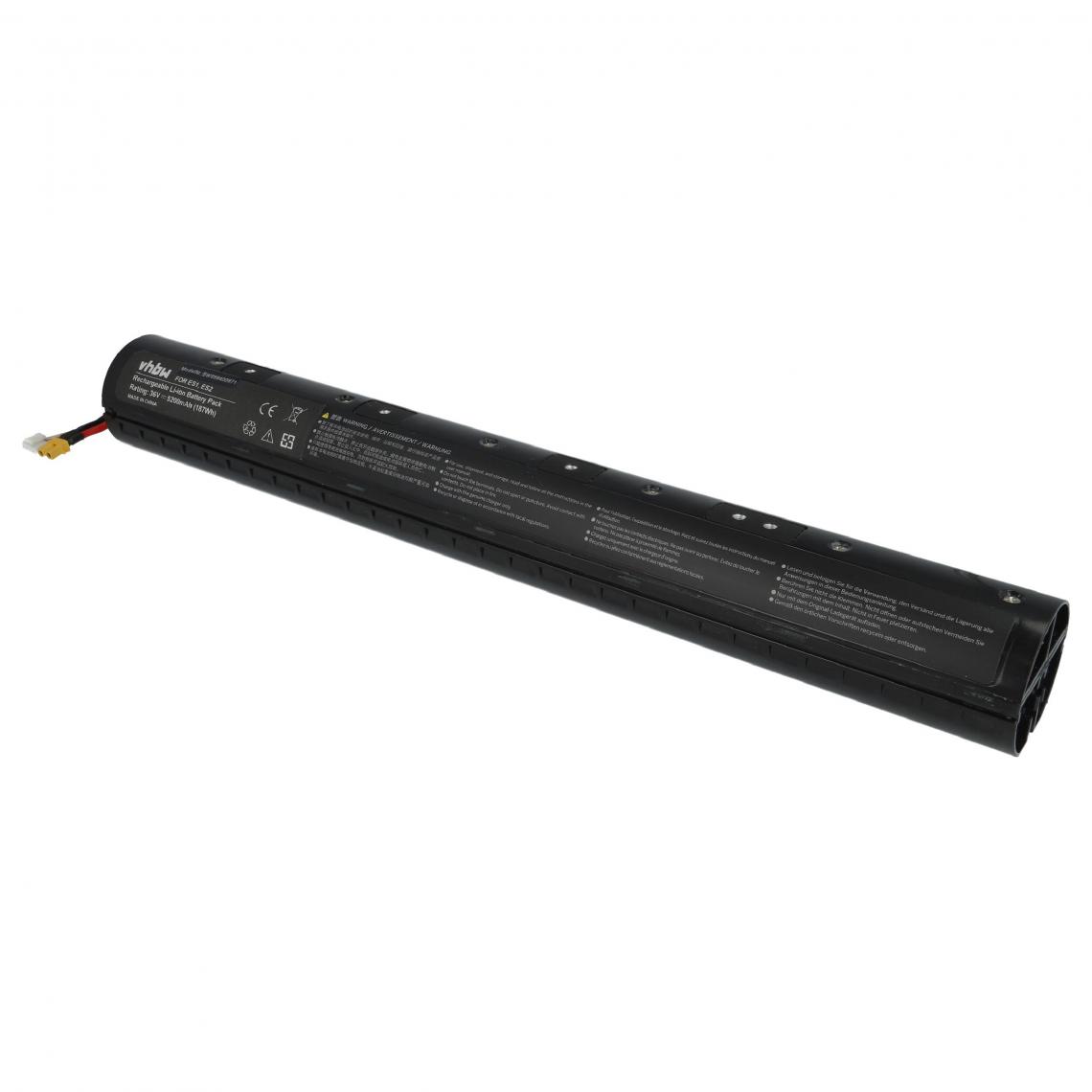 Vhbw - vhbw Batterie compatible avec Segway Ninebot ES2L, ES3, ES4 E-Scooter - Sans boîtier (5 200mAh, 36V, Li-ion) - Câble antenne