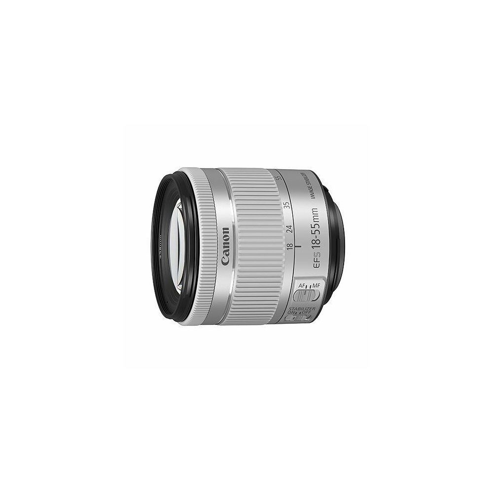 Canon - CANON EF-S 18-55mm F4-5.6 IS STM Silver (White Box) - Objectif Photo