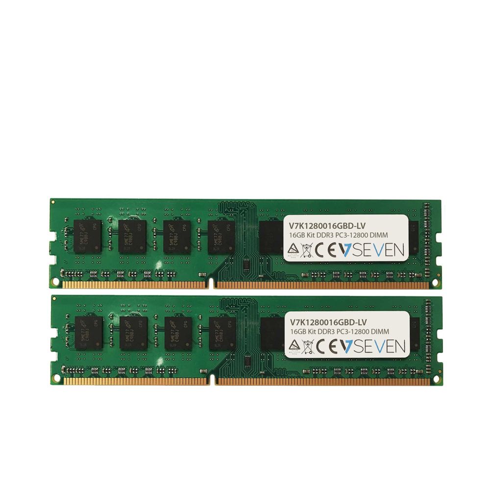 V7 - V7 DDR3 16Gb 1600MHz kit cl11 dimm pc3l-12800 1.35v (V7K1280016GBD-LV) - RAM PC Fixe