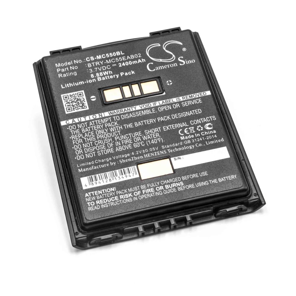Vhbw - vhbw Li-Ion batterie 2400mAh (3.7V) pour ordinateur portable scanner Symbol MC55, MC5574, MC5590, MC55A, MC55A0, MC56, MC65, MC659, MC659B, MC67 - Caméras Sportives