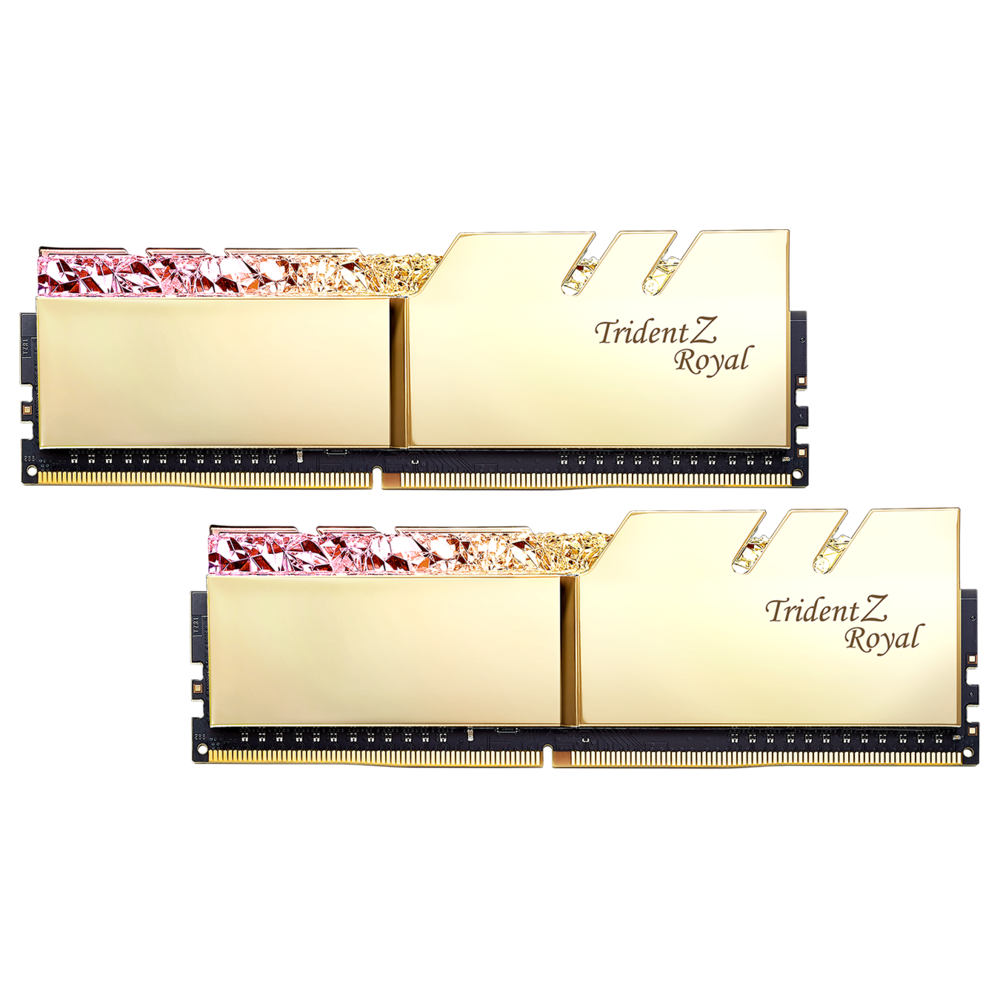 G.Skill - Trident Z Royal - 2 x 8 Go - DDR4 3200 MHz CL16 - Or - RAM PC Fixe