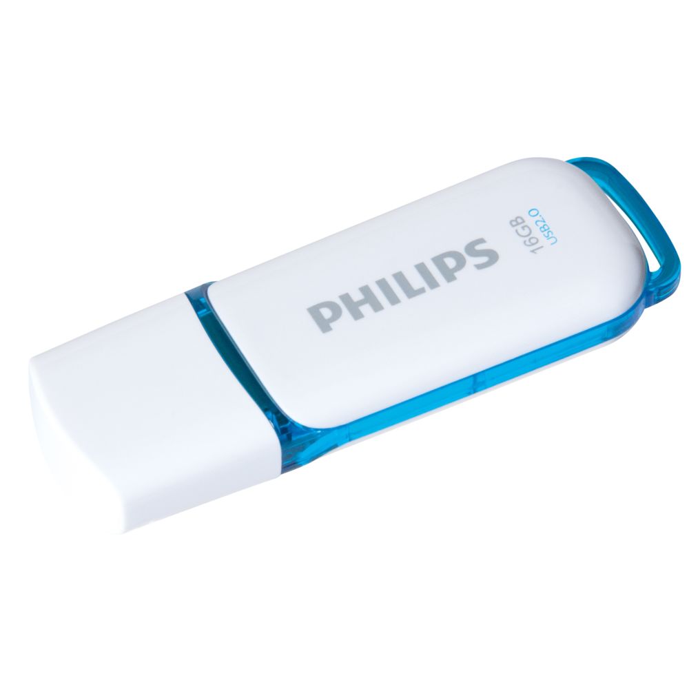 Philips - Clé USB Snow 2.0 - 16 Go - PHMMD16GBS200 - Bleu - Clés USB