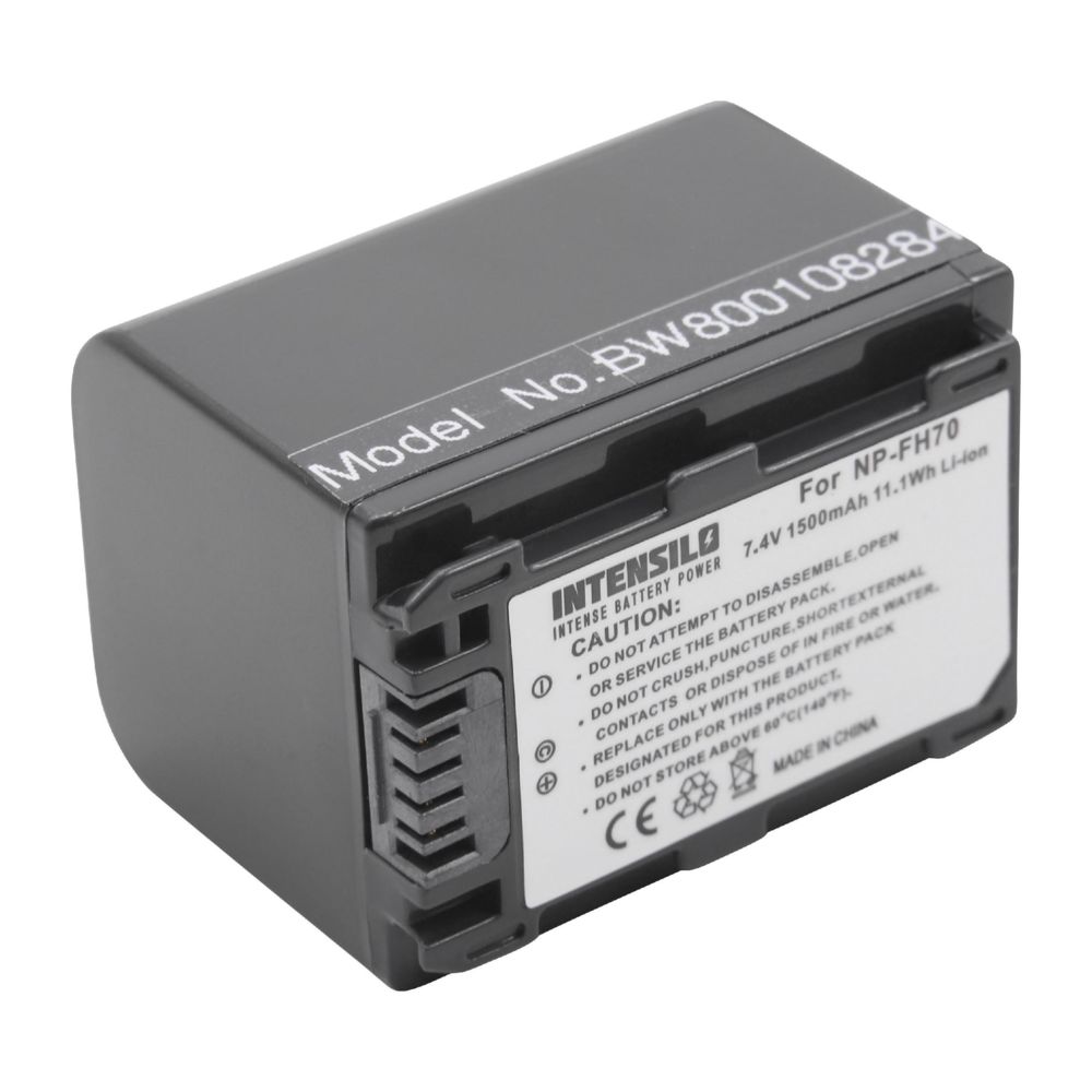 Vhbw - Batterie Li-Ion INTENSILO 1500mAh (7.4V) pour appareil photo, caméscope Sony DCR-SR52(E), DCR-SR55(E), DCR-SR57. Remplace: NP-FH70, NP-FH40, NP-FH50 - Batterie Photo & Video