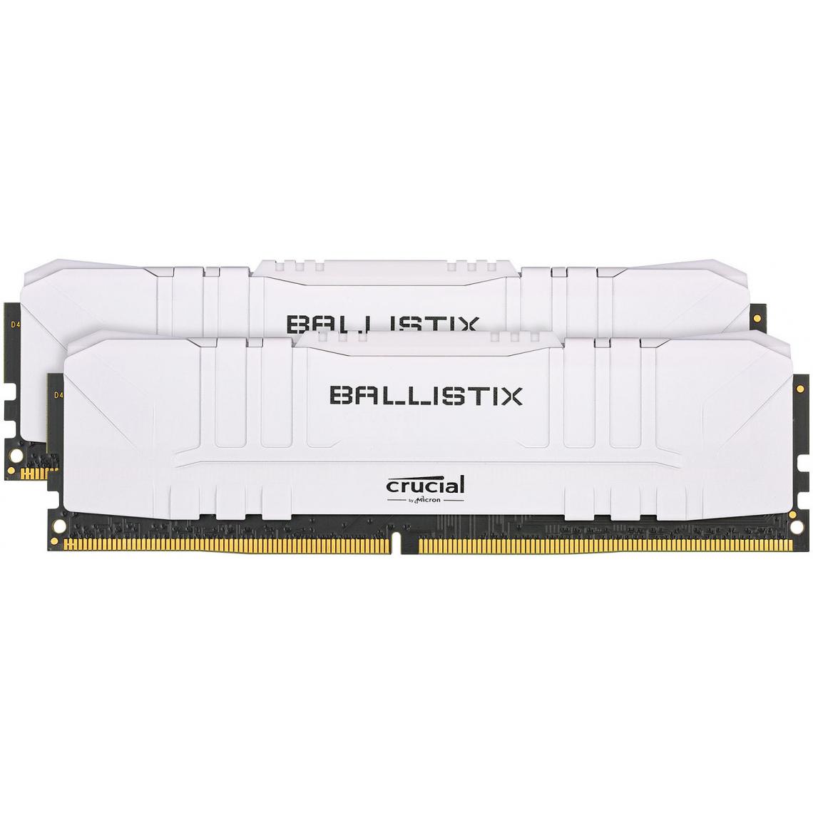 Ballistix - Ballistix White 16 Go (2 x 8 Go) DDR4 3200 MHz CL16 - RAM PC Fixe